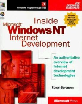 Paperback Inside Microsoft Windows NT Internet Development [With *] Book