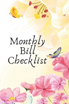 Paperback Monthly Bill Checklist: Planning Budgeting Record - Organizer Monthly Bill Expense Book