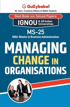 Paperback MS-25 Managing Change in Organizations Book