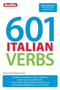 Paperback Berlitz 601 Italian Verbs Book