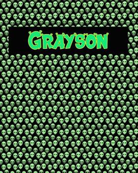 Paperback 120 Page Handwriting Practice Book with Green Alien Cover Grayson: Primary Grades Handwriting Book