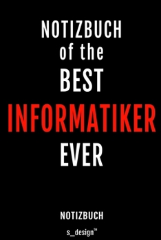 Paperback Notizbuch f?r Informatiker: Originelle Geschenk-Idee [120 Seiten liniertes blanko Papier] [German] Book