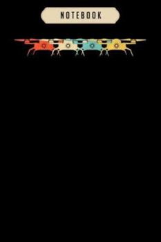 Notebook: Drone retro flying quadcopter t pilot cool gift Notebook|6x9(100 pages)Blank Lined Paperback Journal For Student, kids, women, girls, boys, men, birthday gifts|Pilot gifts notebook