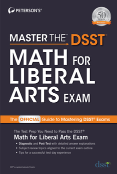 Paperback Master the Dsst Math for Liberal Arts Exam Book