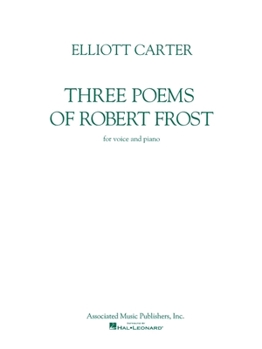 Paperback Three Poems of Robert Frost: Voice and Piano Book