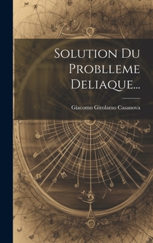 Hardcover Solution Du Problleme Deliaque... [French] Book