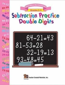 Paperback Subtraction Practice Double Digits Book