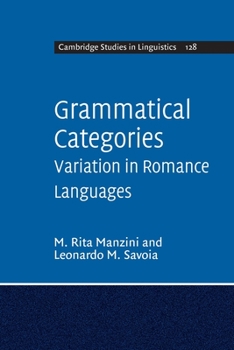Paperback Grammatical Categories: Variation in Romance Languages Book