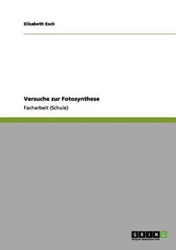 Paperback Versuche zur Fotosynthese [German] Book