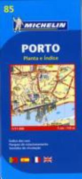 Map Porto - Michelin City Plan 85: City Plans (Michelin City Plans) [French] Book