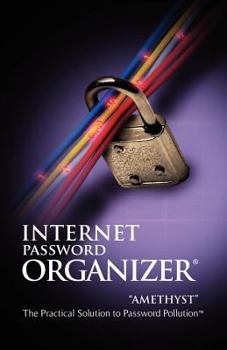 Paperback Internet Password Organizer: Amethyst Book