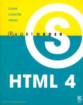 Paperback Short Order HTML 4 Book
