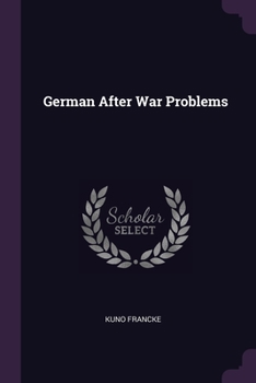 Paperback German After War Problems Book