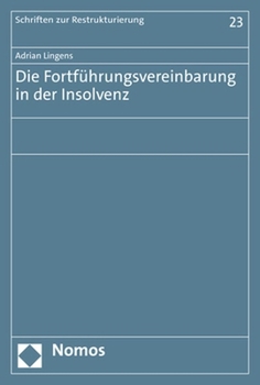 Paperback Die Fortfuhrungsvereinbarung in Der Insolvenz [German] Book