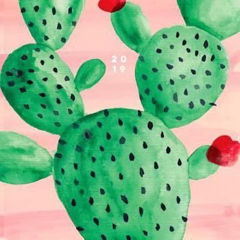 Calendar Prickly Cactus Large Monthly 2019 Planner Book