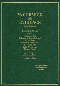 Hardcover McCormick on Evidence Book