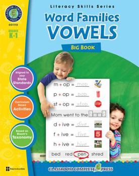 Paperback Word Families Big Book: Grades K-1 [With Transparencies] Book