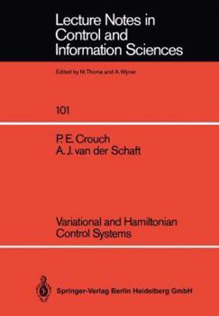 Paperback Variational and Hamiltonian Control Systems Book