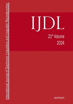 Paperback International Journal of Diachronic Linguistics and Linguistic Reconstruction Book