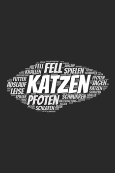 Katzen: Notizblock | Notizbuch | DIN A5, 120 Seiten | Liniert, Lined, Linien | Notizen, Termine, Planer, Tagebuch, Organisation | Wortwolke Geschenk (German Edition)