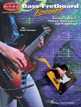 Paperback Bass Fretboard Basics: Essential Concepts Series Book