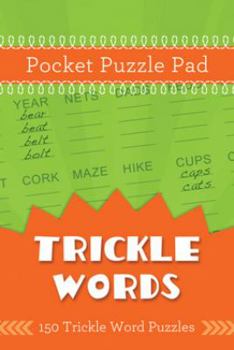 Spiral-bound Pocket Puzzle Pad: Trickle Words Book