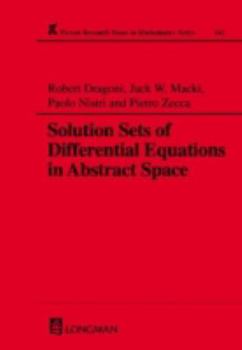Hardcover Solution Sets of Differential Equations in Abstract Spaces Book