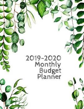 Paperback 2019-2020 Monthly Budget Planner: With Weekly Expense Tracker, Personal Finance Planning Organizer Book