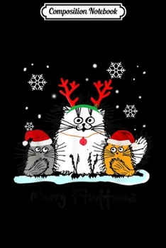 Composition Notebook: Cat Merry Fluffmas Funny Swea  Journal/Notebook Blank Lined Ruled 6x9 100 Pages