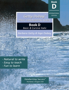 Paperback Getty-Dubay Italic Handwriting Series: Book D Book