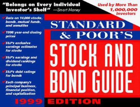 Paperback Standard and Poor's Stock and Bond Guide 1999 Book