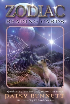 Paperback Zodiac Reading Cards: Guidance from the Sun, Moon and Stars [With Cards] Book