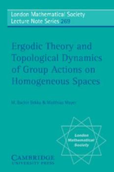 Electronics Ergodic Theory and Topological Dynamics of Group Actions on Homogeneous Spaces Book