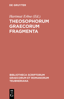 Hardcover Theosophorum Graecorum Fragmenta [Greek, Ancient (To 1453)] Book