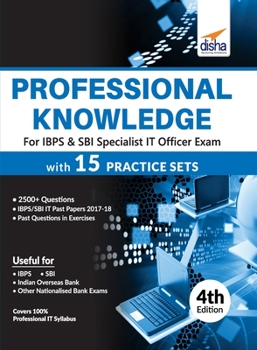 Paperback Professional Knowledge for IBPS & SBI Specialist IT Officer Exam with 15 Practice Sets 4th Edition Book