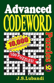 Paperback Advanced Codeword Puzzles 2 [Large Print] Book