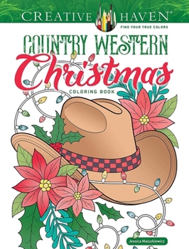 Paperback Creative Haven Country Western Christmas Coloring Book