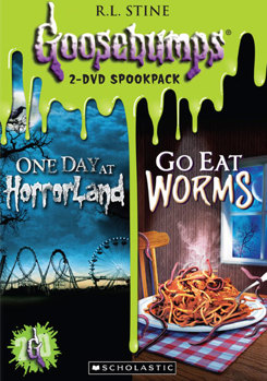 DVD Goosebumps: One Day at Horrorland / Go Eat Worms [Spanish] Book