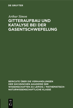Hardcover Gitteraufbau Und Katalyse Bei Der Gasentschwefelung [German] Book