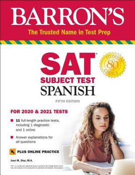 Paperback SAT Subject Test Spanish with Online Test Book