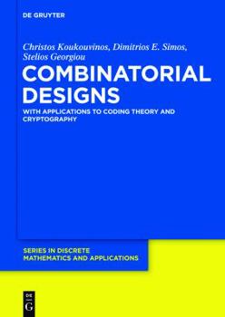 Hardcover Combinatorial Designs: Selected Topics and Open Problems (De Gruyter Series in Discrete Mathematics and Applications) Book