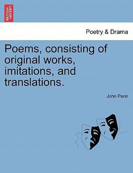 Paperback Poems, consisting of original works, imitations, and translations. Book