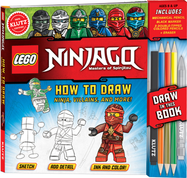 Paperback Lego Ninjago Ht Draw Ninja Vil Book