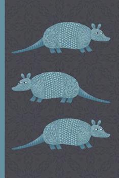 Notes: A Blank Squared Paper Journal with Cute Armadillo Cover Art