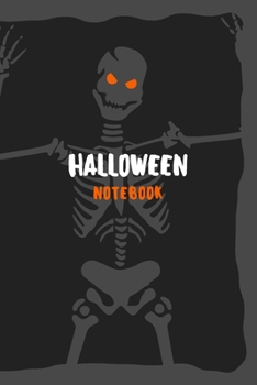 Halloween Notebook: Skulls And Flowers Lined Paper Halloween Composition Book With Creep Scary Pumpkin Journal And Diary 100 Pages For Teens