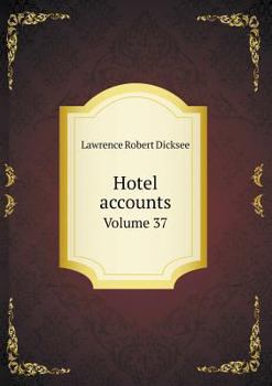 Paperback Hotel accounts Volume 37 Book