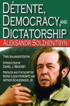 Hardcover Detente, Democracy and Dictatorship Book