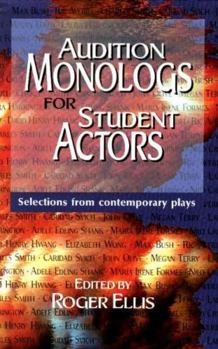 Paperback Audition Monologs for Student Actors--Volume 1 Book