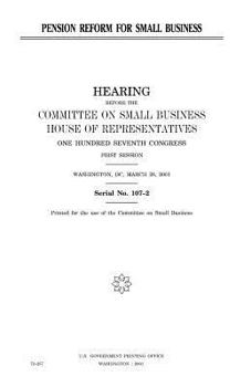 Paperback Pension reform for small business Book