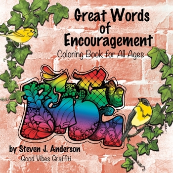 Paperback Great Words of Encouragement: Good Vibes Graffiti Book